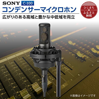 PA機器人気ランク29位　口コミ数「0件」評価「0」「【ふるさと納税】 コンデンサー マイクロホン SONY C-100 _ ソニー マイク 高音質 配信 会議 テレワーク 録音 ゲーム 実況 youtube 【1340462】」