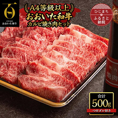 おおいた和牛カルビ焼き肉セット[500g]つけダレ付[配送不可地域:離島]