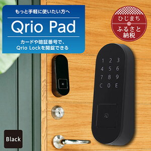 【ふるさと納税】Qrio Lock Black & Qrio Pad Black セット【13779...