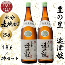 大分むぎ焼酎　二階堂速津媛25度(1800ml)2本セット