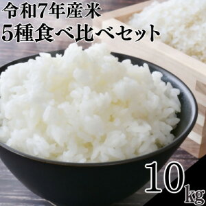 【ふるさと納税】令和7年産米5種食べ比べセットにじのきらめき・ミルキープリンセス・恋の予感・てんこもり・ゆうだい21【1623585】