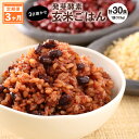 レンジ対応！3日寝かせ 発芽 酵素 玄米ごはん ひとめぼれ 合計30食分 1食(125g)×10食×3回 玄米 うるち米 熟成 定期便 3ヶ月 3回 常温 大分県産 九重町産 送料無料