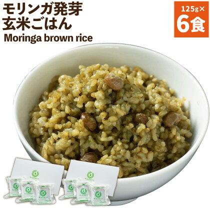 Moringa brown rice モリンガ発芽玄米ご飯 125g×6食 玄米 酵素玄米 GABA うるち米 熟成 残留農薬ゼロ 国産 大分県 九重町 送料無料