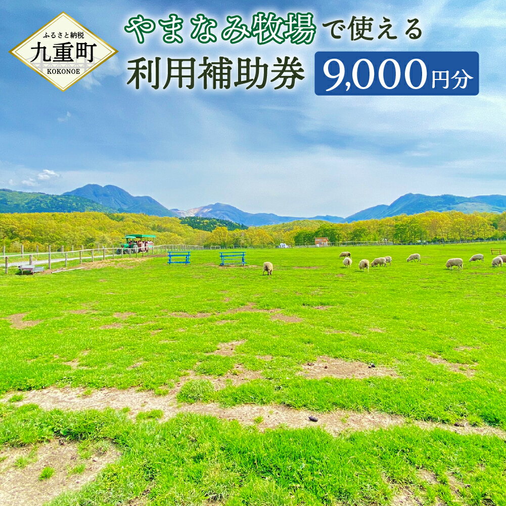 10位! 口コミ数「0件」評価「0」やまなみ牧場で使える 利用補助券 9000円分 利用券 チケット くじゅう 牧場 観光 旅行 お買物 レジャー 乗馬 お食事 温泉 体験 動･･･ 