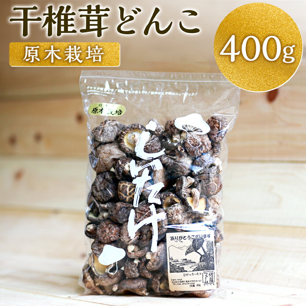 【ふるさと納税】干椎茸 どんこ 400g 椎茸 しいたけ きのこ キノコ 茸 春 国産 九州産 九重町産 送料無料