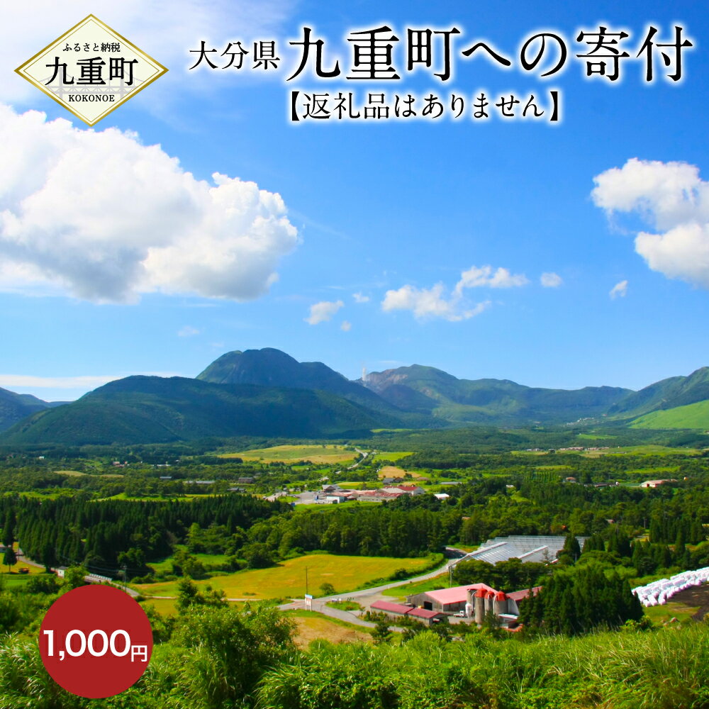 九重町への寄付(返礼品はありません) 寄付 1,000円