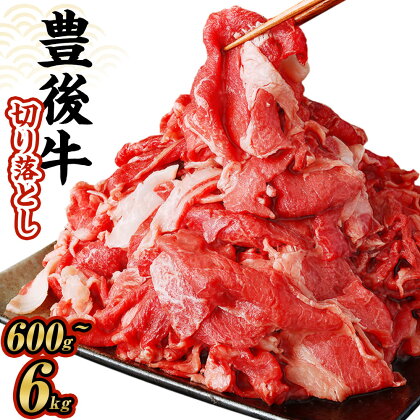 豊後牛 切り落とし 600g～6kg 1パック約600g 豊後牛 牛肉 霜降り 小分け 和牛 お肉 国産 九州産 大分県産 九重町産 冷凍 送料無料