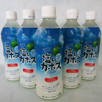 大分県産かぼすを使用した「塩とカボス」ドリンク 500ml×24本