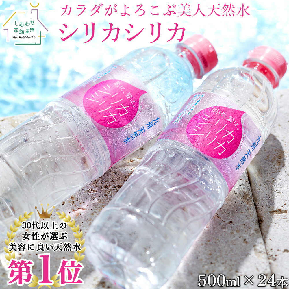 九州天然水 シリカシリカ 500ml×24本 シリカ水 ミネラル ナチュラルミネラルウォーター