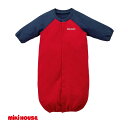【ふるさと納税】 ミキハウス ベビー バックロゴ ツーウェイオール 50~70cm ベビー服 miki HOUSE 接結カノコ 綿100% ツーウェイオール 新...