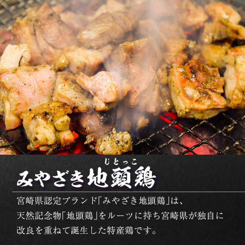 【ふるさと納税】みやざき地頭鶏炭火焼セット(合計450g)
