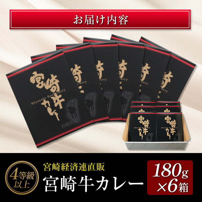 【ふるさと納税】◆4等級以上　宮崎牛カレー(180g×6箱) f450006-miyazaki-10000556 宮崎県 サンプル画像3