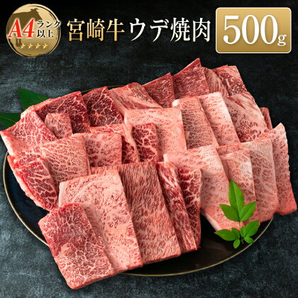 ◆宮崎牛ウデ焼肉(500g1パック)