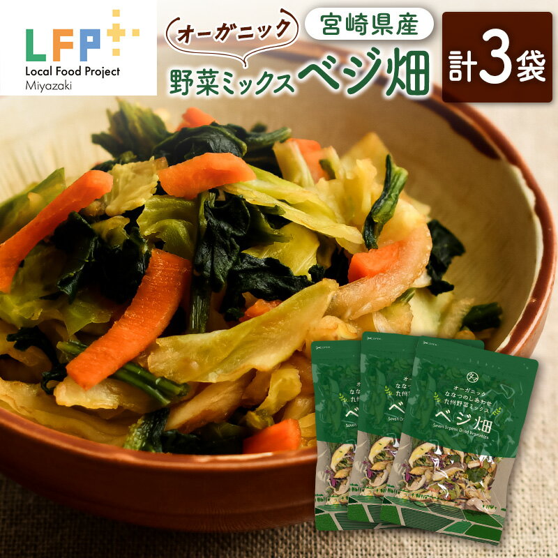 ◇オーガニック ななつのしあわせ 野菜ミックス「ベジ畑」計3袋 LFP