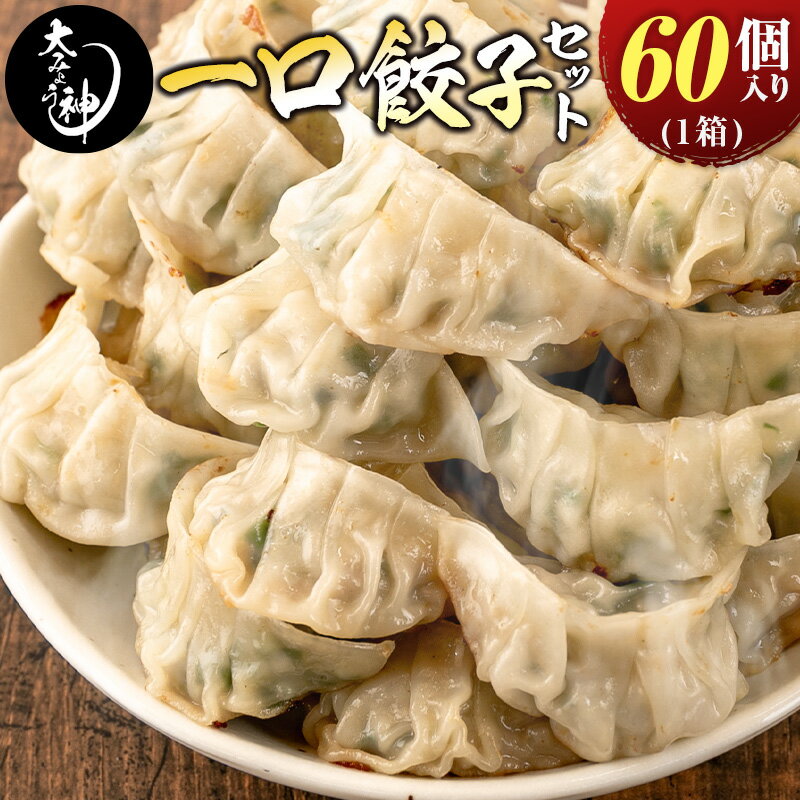 【ふるさと納税】◇「一口餃子の大明神」一口餃子セット 1箱(60個入り)