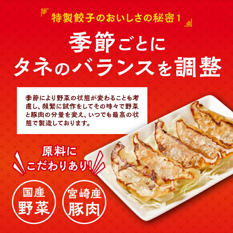 【ふるさと納税】国産野菜 宮崎県産 豚肉 桜姫 悠瑠里 特製 餃子 60個 鶏餃子 食べ比べ セット 冷凍 おかず おつまみ 秘伝 ラーメンダレ 人気ラーメン店 ビタミンE 宮崎県 宮崎市 送料無料