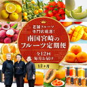 【ふるさと納税】南国宮崎のフルーツ12ヶ月定期便 フルーツ定期便 果物定期便 定期便 定期 旬のフルーツ 旬の果物 果物 フルーツ 旬 厳選 いちご 金柑 せと...
