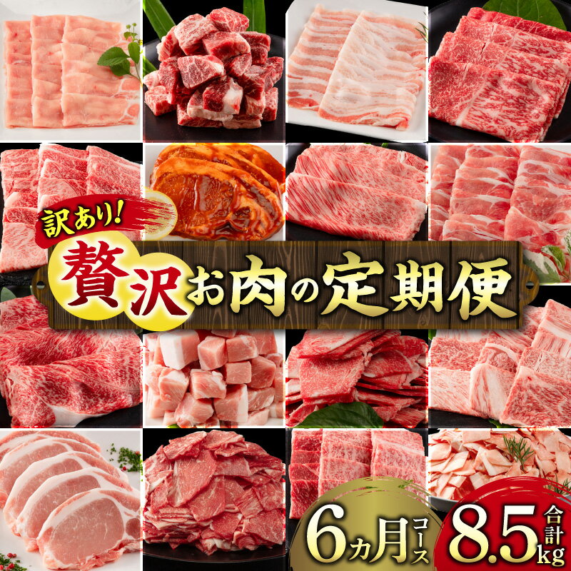 【ふるさと納税】【訳あり】《定期便》宮崎県産黒毛和牛・宮崎県産豚肉 贅沢6か月コース | ミヤチク 訳あり 定期便 …