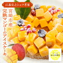【ふるさと納税】【江森宏之シェフ考案】宮崎市産完熟マンゴーのアイスケーキ6号 18cm(6〜8人前) | お取り寄せ スイーツ ケーキ お菓子 洋菓子 アイス ...