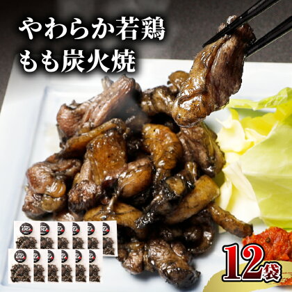 宮崎名物 やわらか 若鶏 もも 炭火焼 50g×12袋 国産鶏 鶏肉 もも肉 モモ 若鶏モモ 炭火 手焼き 岩塩 味付き 味付け 冷凍 湯せん アレンジ 料理 グルメ お取り寄せ お取り寄せグルメ おすすめ 宮崎県 宮崎市 送料無料