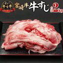 【ふるさと納税】 宮崎牛 牛すじ (1kg×2パック) 合計2kg 黒毛和種 日本食肉格付協会 肉質等級 4等級以上 地域ブランド カレー 煮込み お肉 国産牛 食品 畜産物 宮崎県 宮崎市 送料無料