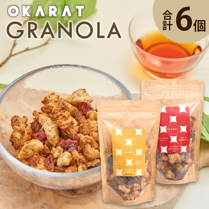 【ふるさと納税】 OKARAT GRANOLA 2種 6個 プレーン 