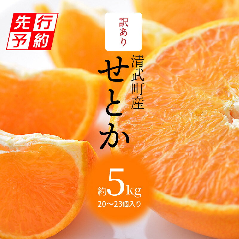 期間限定 数量限定 せとかみかん 宮崎市清武町産「せとか」訳あり 20〜23個入 約5kg 柑橘 果物 国産 フルーツ みかん 蜜柑 ブランド 大小ミックス 大きさ 不揃い ご家庭用 訳あり デザート グルメ スイーツ ハウス栽培 オレンジ 宮崎県 宮崎市 送料無料