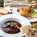 26位! 口コミ数「1件」評価「5」宮崎牛ビーフシチュー＆骨付き照り焼きチキンセット - 宮崎牛ビーフシチュー 200g×2P 骨付き照り焼きチキン 2本(約200g) 真空パ･･･ 