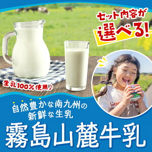 【ふるさと納税】【セット内容が選べる！】霧島山麓牛乳セット - 常温保存可能なパック牛乳 無菌充填 生乳100％使用 成分無調整牛乳 南日本酪農協同(Dairy/デーリィ) 防腐剤/保存料不使用 送料無料 SKU-2302【宮崎県都城市は令和4年度ふるさと納税日本一！】