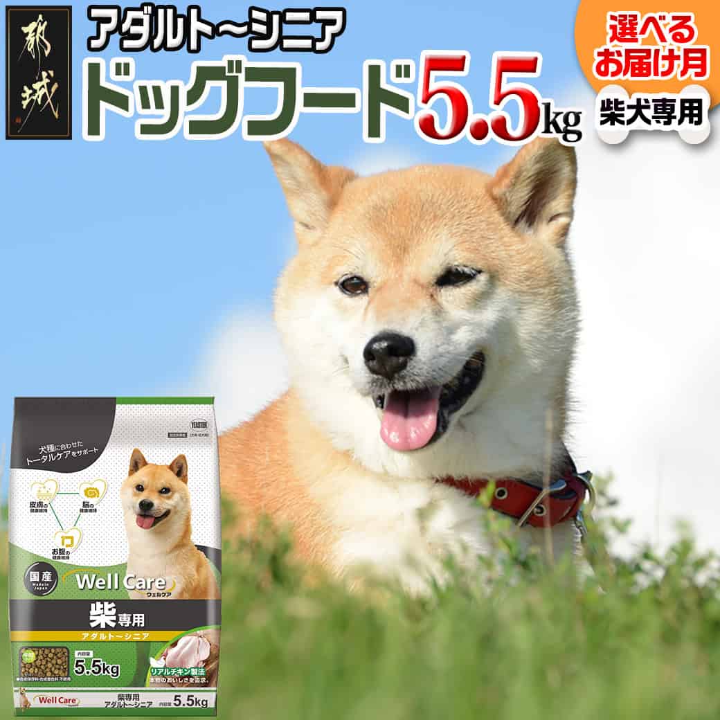 19位! 口コミ数「0件」評価「0」【お届け月が選べる】ドッグフード(柴犬専用)アダルト〜シニア5.5kg - 柴犬 ドッグフード 国産 ペットフード ウェルケア 中粒タイプ ･･･ 