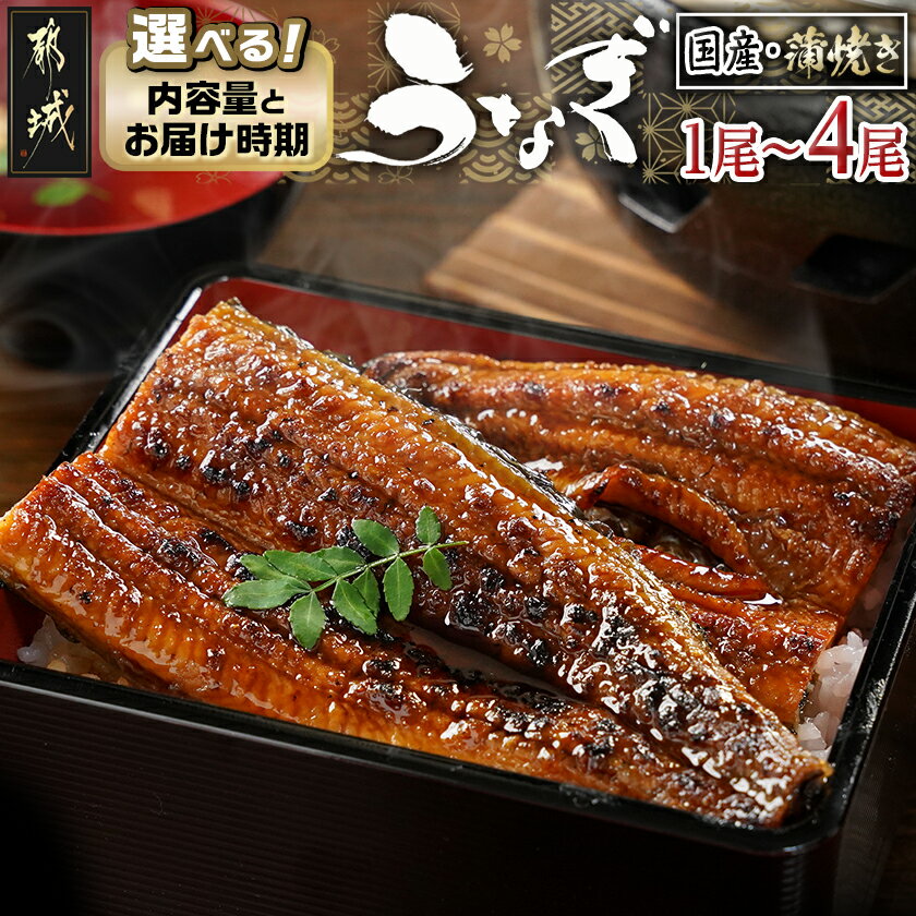 【ふるさと納税】【内容量&発送時期が選べる!】職人手焼きの本格うなぎ蒲焼き - 鰻蒲焼 特製たれ 国産 1尾/2尾/3尾/4尾 10日以内お届け/翌月お届け うなぎ お歳暮 年内お届け 送料無料 SKU-3312【宮崎県都城市は2年連続ふるさと納税日本一!】
