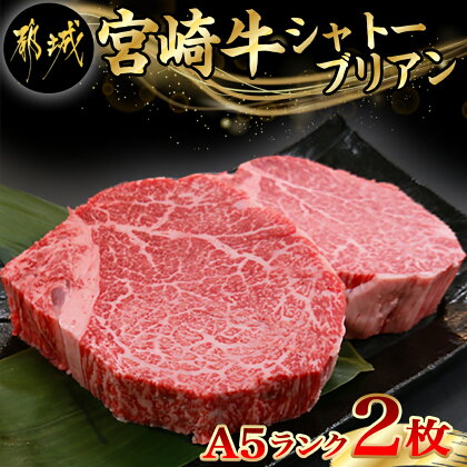 宮崎牛シャトーブリアン(A5)150g×2枚≪真空≫ - 都城産宮崎牛 国産牛肉 ビーフステーキ ステーキソース小袋 塩こしょう小袋 ギフト 贈答用 送料無料 AI-0103【宮崎県都城市は令和4年度ふるさと納税日本一！】