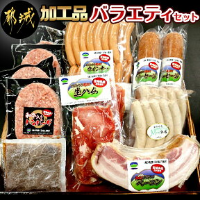 【ふるさと納税】加工品バラエティセット - スモークウィンナー Mの国ウィンナー ソーセージ ベーコン 生ハム切り落とし 和牛入りハンバーグ ハンバーグソース付 送料無料 AD-0107【宮崎県都城市は令和4年度ふるさと納税日本一！】