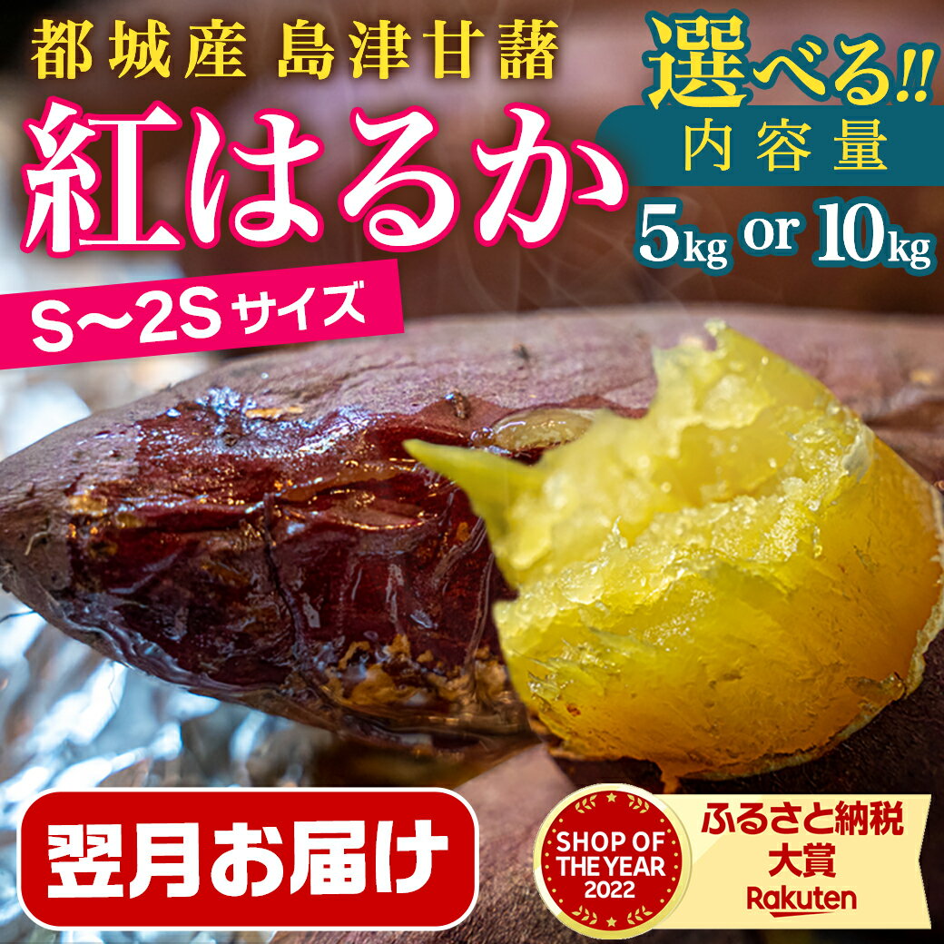 【ふるさと納税】【内容量が選べる】島津甘藷 熟成紅はるか ≪S〜2S≫ - 紅はるか 5kg/10kg 小さめサイズ 長期熟成 産地直送 さつまいも サツマイモ 九州 国産 土付きでお届け 送料無料 SKU-A702【宮崎県都城市は令和4年度ふるさと納税日本一！】