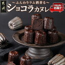 【ふるさと納税】ふんわりラム酒香る~ショコラカヌレ~10個入≪みやこんじょ特急便≫- ショコラカヌレ 40g×10個 個包装 お菓子/スイーツ/デザート 送料無料 AA-C213-Q 【宮崎県都城市は2年連続ふるさと納税日本一!】