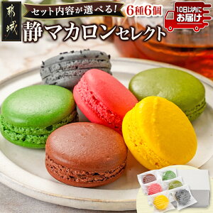 【ふるさと納税】【セット内容が選べる!】静マカロンセレクト6種6個入≪みやこんじょ特急便≫ - スイーツ ショコラ いちご 日向夏 バイオ茶 黒ごま 和三盆 さくら 焼き芋等 選べるセット内容 送料無料 SKU-C203【宮崎県都城市は2年連続ふるさと納税日本一!】