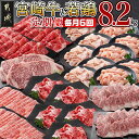 【ふるさと納税】≪全6回定期便≫宮崎牛と宮崎県産若鶏の定期便8.2kg - 肉 定期便 6ヶ月連続 ブランド牛 宮崎牛 モモスライス サーロインステーキ 肩ロー...