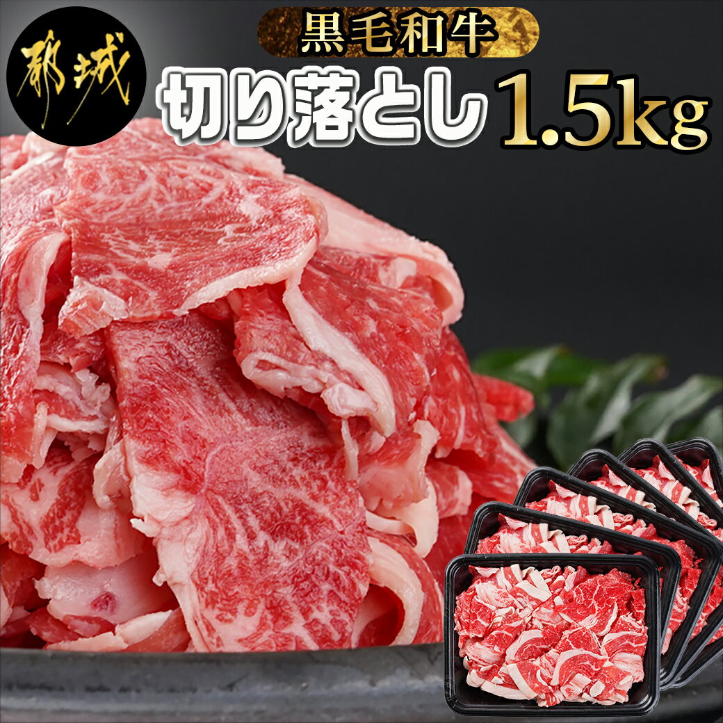 【ふるさと納税】【黒毛和牛】切り落とし1.5kg(250g×6パック) - 牛肉 切り落とし 国産牛肉 黒毛和牛 小分け お肉 外モモ/ウデ/マル/バラ/モモ/ブリスケのMIX 国産 牛 きりおとし 送料無料 MJ-I903 【宮崎県都城市は令和4年度ふるさと納税日本一！】