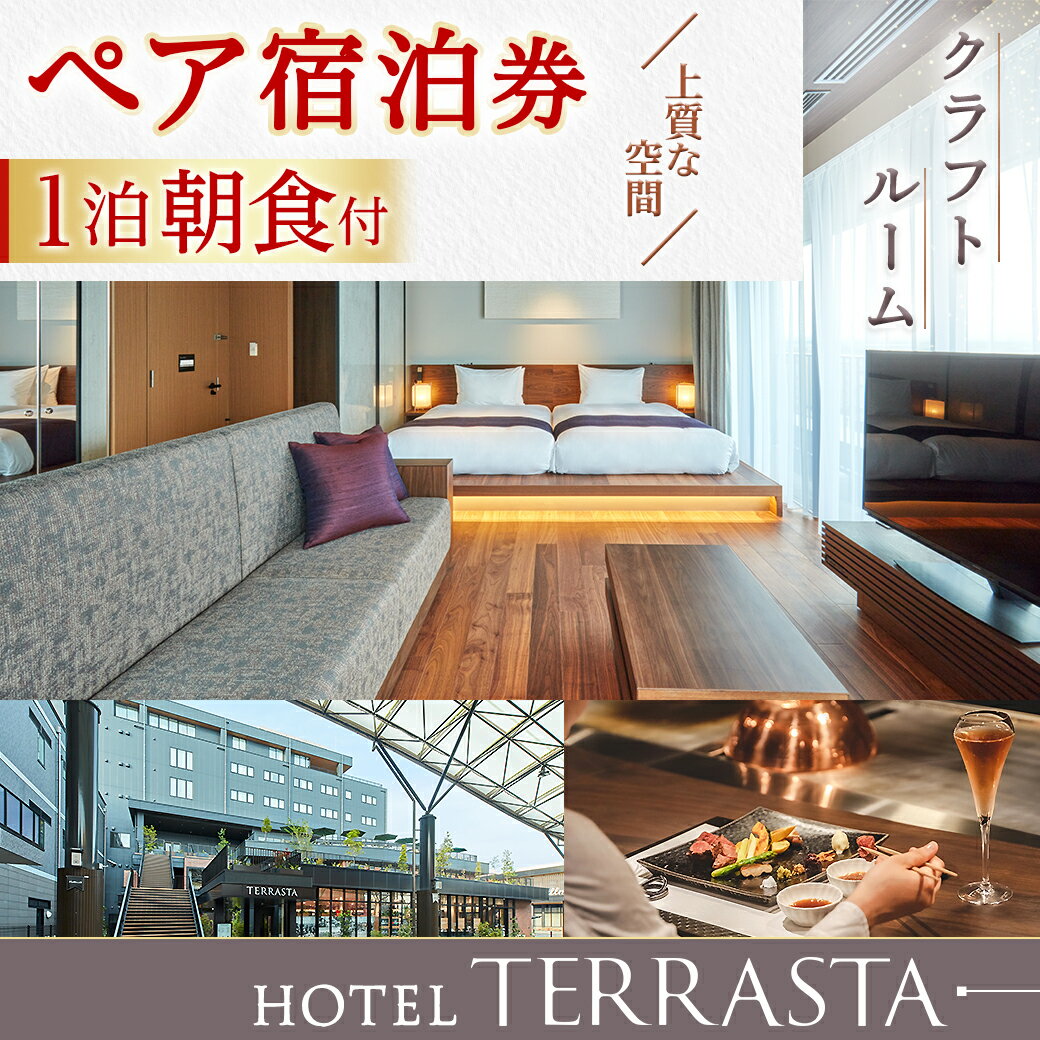 【ふるさと納税】【HOTEL TERRASTA】クラフトルーム ≪1泊朝食付 宿泊券2名様分≫ - ホテル テラスタ 1泊朝食付 宿泊券 2名様分 チケット ペア宿泊券 4タイプのお部屋から選べる 無料Wi-Fi 全室禁煙 送料無料 CK-K501 【宮崎県都城市は令和4年度ふるさと納税日本一！】その2