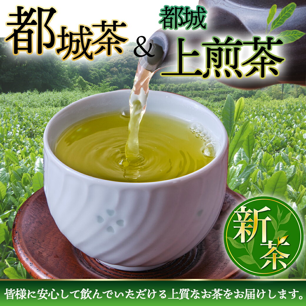 【ふるさと納税】都城茶1kg おすすめセット - 丸勝園 都城上煎茶(100g×2本) 都城茶(200g×4本) 緑茶 厳選茶葉使用の都城銘産/霧島特産 やよい印の都城茶 霧乃ほまれ お茶所 送料無料 MJ-4001【宮崎県都城市は令和4年度ふるさと納税日本一！】