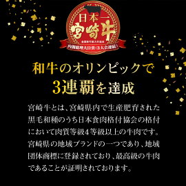 【ふるさと納税】史上初内閣総理大臣賞3連覇日本一宮崎牛カルビ焼肉1kg国産牛冷凍送料無料
