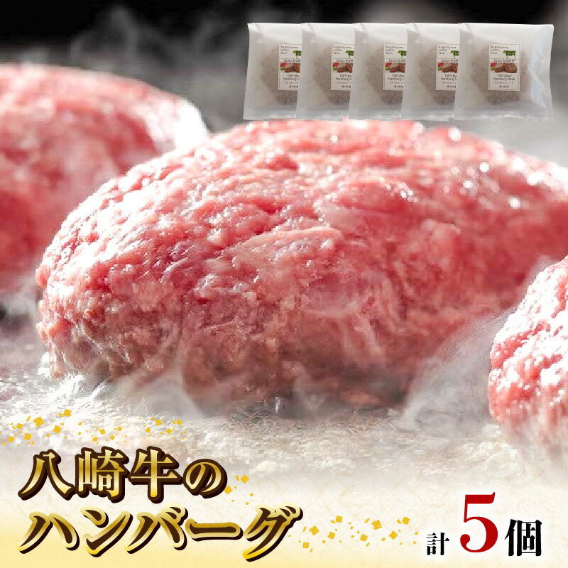 2位! 口コミ数「1件」評価「3」八崎牛 ハンバーグ 約 120g × 5 無添加 国産 旨味 肉汁 黒毛和牛 和牛 グルメ 惣菜 おかず ご飯のお供 加工品 食品 肉 冷凍･･･ 