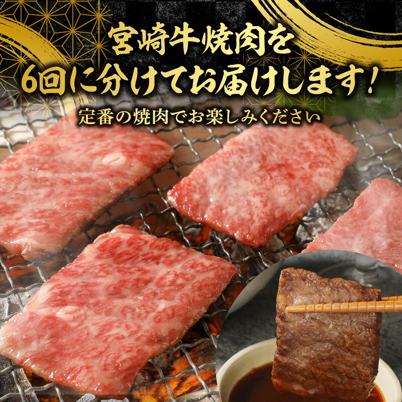【ふるさと納税】【6ヶ月定期便】宮崎牛食べ比べ焼肉 f452033-nobeoka-10002090 宮崎県延岡市 サンプル画像3