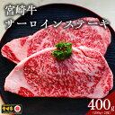 【ふるさと納税】宮崎牛 サーロインステーキ 400g 黒毛和牛 肉質等級 4等級以上