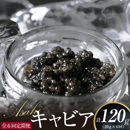 【定期便】ASAHIキャビア　20g　6ヶ月定期便 国産キャビア　高級グルメ食材　贈り物　贈答品　お祝い　記念日　冷凍　宮崎県延岡市　送料無料