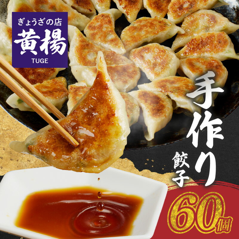 【ふるさと納税】ぎょうざの店 黄楊 手作り 餃子 計 60個 ぎょうざ 専門店 受注生産 30個 × 2袋 低臭ニンニク 野菜 ラード たれ付き 冷凍 焼くだけ 簡単 グルメ 食品 ご飯のお供 惣菜 おかず おつまみ 宮崎県 延岡市 お取り寄せ お取り寄せグルメ 送料無料