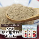 16位! 口コミ数「0件」評価「0」調味料 計120g 干ししいたけ 粉末 小分け 国産 九州産 原木椎茸 天然 味の素 40g×3袋 パウダー グアニル酸 味噌汁 焼肉 パス･･･ 