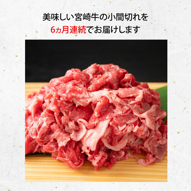 【ふるさと納税】定期便 6回 宮崎牛小間切れ450g　6ヵ月連続お届け f452033-nobeoka-10000842 宮崎県延岡市 サンプル画像2