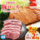 【ふるさと納税】 ≪内容量が選べる≫宮崎県産 豚ロース (トンテキ・とんかつ用) 500g 1kg 1.5kg 2kg 肉 豚肉 ポーク 国産 食品 万能食材 ...