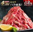 【ふるさと納税】数量限定 4等級以上 宮崎牛 バラ 切り落とし 計1.2kg 牛肉 黒毛和牛 ビーフ ブランド牛 国産 食品 おかず すき焼き 焼肉 カレー シチュー お弁当 おつまみ ご褒美 お祝 記念日 小分け おすすめ おすそ分け お取り寄せ グルメ 冷凍 宮崎県 日南市 送料無料